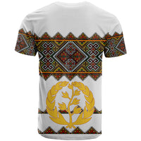 Eritrea T Shirt Tilet Mix Eritrean Cross White - Wonder Print Shop