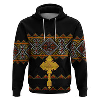 Eritrea Hoodie Tilet Mix Eritrean Cross Black - Wonder Print Shop