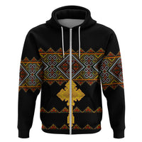 Eritrea Hoodie Tilet Mix Eritrean Cross Black - Wonder Print Shop
