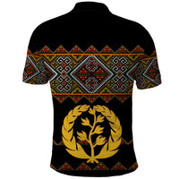 Eritrea Polo Shirt Tilet Mix Eritrean Cross Black - Wonder Print Shop