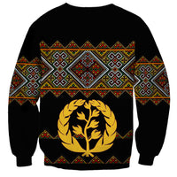 Eritrea Sweatshirt Tilet Mix Eritrean Cross - Black - Wonder Print Shop