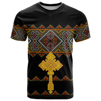 Eritrea T Shirt Tilet Mix Eritrean Cross Black - Wonder Print Shop