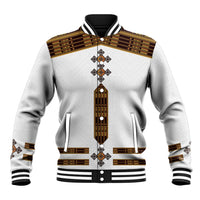 Eritrea Baseball Jacket Tilet Habesha Style - White LT7 - Wonder Print Shop