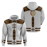 Eritrea Hoodie Tilet Habesha Style White - Wonder Print Shop