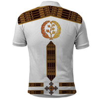 Eritrea Polo Shirt Tilet Habesha Style White - Wonder Print Shop