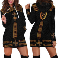 Eritrea Hoodie Dress Tilet Habesha Style - Black - Wonder Print Shop