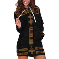 Eritrea Hoodie Dress Tilet Habesha Style - Black - Wonder Print Shop