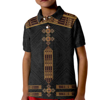 Eritrea Polo Shirt for Kid Tilet Habesha Style Black - Wonder Print Shop