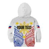 Personalised Philippines Independence Day Kid Hoodie Tribal Sun and Stars Ver 01 - Wonder Print Shop