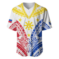 Personalised Philippines Independence Day Baseball Jersey Tribal Sun and Stars Ver 02 LT7 - Wonder Print Shop
