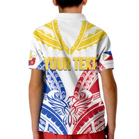 Custom Philippines Polo Shirt Independence Day for Kid Tribal Sun and Stars Ver 02 - Wonder Print Shop