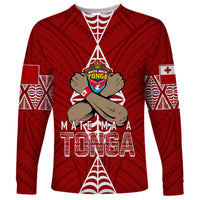 Personalised Tonga Rugby Long Sleeve Shirt Mate Ma'a Tonga Independence Day - Wonder Print Shop