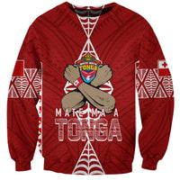 Personalised Tonga Rugby Sweatshirt Mate Ma'a Tonga Independence Day - Wonder Print Shop