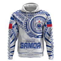 Custom Samoa Rugby Hoodie Manu Samoa Gradient White - Wonder Print Shop