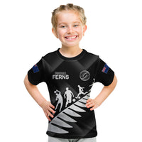 Personalised New Zealand Football Ferns Kid T Shirt Women World Cup 2023 Sporty Vibes - Wonder Print Shop
