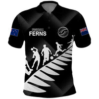 Custom New Zealand Football Ferns Polo Shirt Women World Cup 2023 Sporty Vibes - Wonder Print Shop