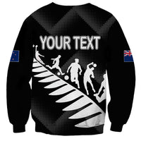Personalised New Zealand Football Ferns Sweatshirt Women World Cup 2023 Sporty Vibes - Wonder Print Shop