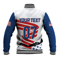 Personalised USA Baseball Star Spangled Simple Style Baseball Jacket LT7 - Wonder Print Shop