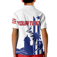 Custom Puerto Rico Baseball 2023 El Morro Silhouette Polo Shirt KID - Wonder Print Shop