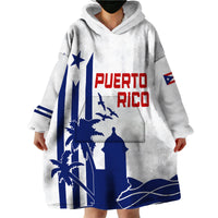 Personalised Puerto Rico Baseball 2023 El Morro Silhouette Wearable Hoodie Blanket - Wonder Print Shop