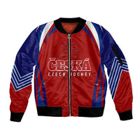 Czech Republic Ice Hockey Championship 2023 Lions Sleeve Zip Bomber Jacket - Wonder Print Shop