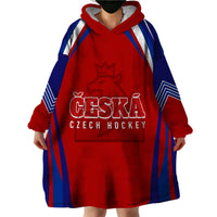 Czech Republic Ice Hockey Championship 2023 Lions Wearable Blanket Hoodie - Wonder Print Shop
