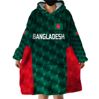 (Custom Personalised) Bangladesh Cricket Wearable Blanket Hoodie Unique Style LT8 - Wonder Print Shop