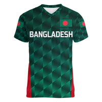 (Custom Personalised) Bangladesh Cricket Women V Neck T Shirt Unique Style LT8 - Wonder Print Shop