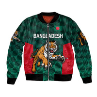 (Custom Personalised) Bangladesh Cricket Sleeve Zip Bomber Jacket Special Style The Tigers LT8 - Wonder Print Shop