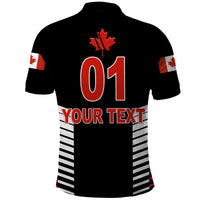 Custom Canada Cricket Polo Shirt Maple Leaf Unique Style Black LT8 - Wonder Print Shop