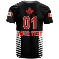 Custom Canada Cricket T Shirt Maple Leaf Unique Style Black LT8 - Wonder Print Shop
