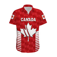 (Custom Personalised) Canada Cricket Hawaiian Shirt Maple Leaf Unique Style - Red LT8 - Wonder Print Shop
