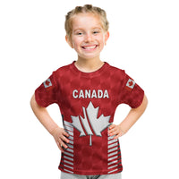 (Custom Personalised) Canada Cricket Kid T Shirt Maple Leaf Unique Style - Red LT8 - Wonder Print Shop