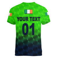 (Custom Personalised) Ireland Cricket Women V Neck T Shirt Unique Style LT8 - Wonder Print Shop