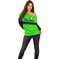 (Custom Personalised) Ireland Cricket Off Shoulder Sweater Special Style LT8 - Wonder Print Shop