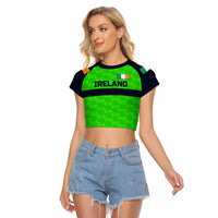(Custom Personalised) Ireland Cricket Raglan Cropped T Shirt Special Style LT8 - Wonder Print Shop
