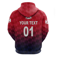 Custom The Bailiwick of Jersey CrickeHoodie Unique Style Red NO.1 LT8 - Wonder Print Shop