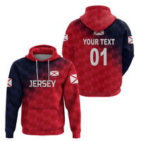 Custom The Bailiwick of Jersey CrickeHoodie Unique Style Red NO.2 LT8 - Wonder Print Shop
