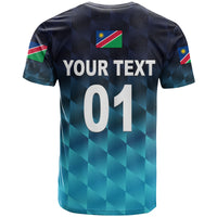 Custom Namibia Cricket T Shirt Unique Style Blue LT8 - Wonder Print Shop