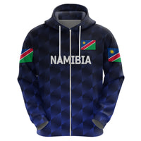 Custom Namibia CrickeHoodie Unique Style Navy LT8 - Wonder Print Shop