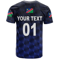 Custom Namibia Cricket T Shirt Unique Style Navy LT8 - Wonder Print Shop