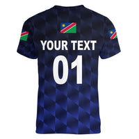 (Custom Personalised) Namibia Cricket Women V Neck T Shirt Unique Style - Navy LT8 - Wonder Print Shop