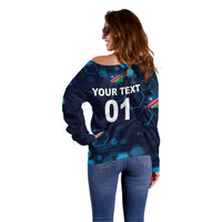 (Custom Personalised) Namibia Cricket Off Shoulder Sweater Special Style LT8 - Wonder Print Shop