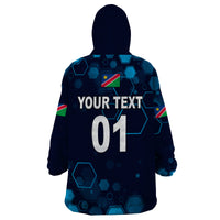 (Custom Personalised) Namibia Cricket Wearable Blanket Hoodie Special Style LT8 - Wonder Print Shop