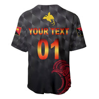 (Custom Personalised) Papua New Guinea Barramundis Cricket Baseball Jersey Birds Of Paradise Paradisaea Raggiana Original - Black LT8 - Wonder Print Shop