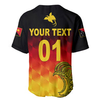(Custom Personalised) Papua New Guinea Barramundis Cricket Baseball Jersey Birds Of Paradise Paradisaea Raggiana Original - Gradient Flag Vibes LT8 - Wonder Print Shop