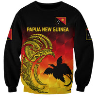 (Custom Personalised) Papua New Guinea Barramundis Cricket Sweatshirt Birds Of Paradise Paradisaea Raggiana Original - Gradient Flag Vibes LT8 - Wonder Print Shop