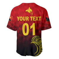 (Custom Personalised) Papua New Guinea Barramundis Cricket Baseball Jersey Birds Of Paradise Paradisaea Raggiana Original - Red LT8 - Wonder Print Shop