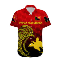 (Custom Personalised) Papua New Guinea Barramundis Cricket Hawaiian Shirt Birds Of Paradise Paradisaea Raggiana Original - Red LT8 - Wonder Print Shop