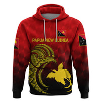 Custom Papua New Guinea Barramundis CrickeHoodie Birds Of Paradise Paradisaea Raggiana Original Red LT8 - Wonder Print Shop